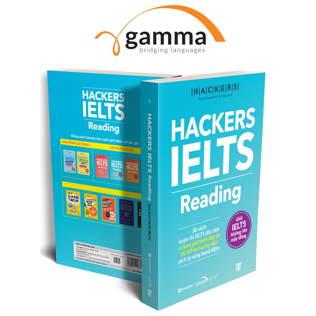 Sách - HACKERS IELTS: Reading (Tái Bản Mới Nhất - Dòng sách ngoại ngữ GAMMA)