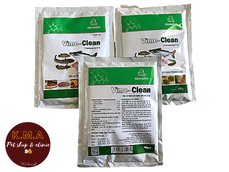 VIME - CLEAN PHÒNG KÝ SINH TRÙNG TRÊN CÁ (GÓI 100G)