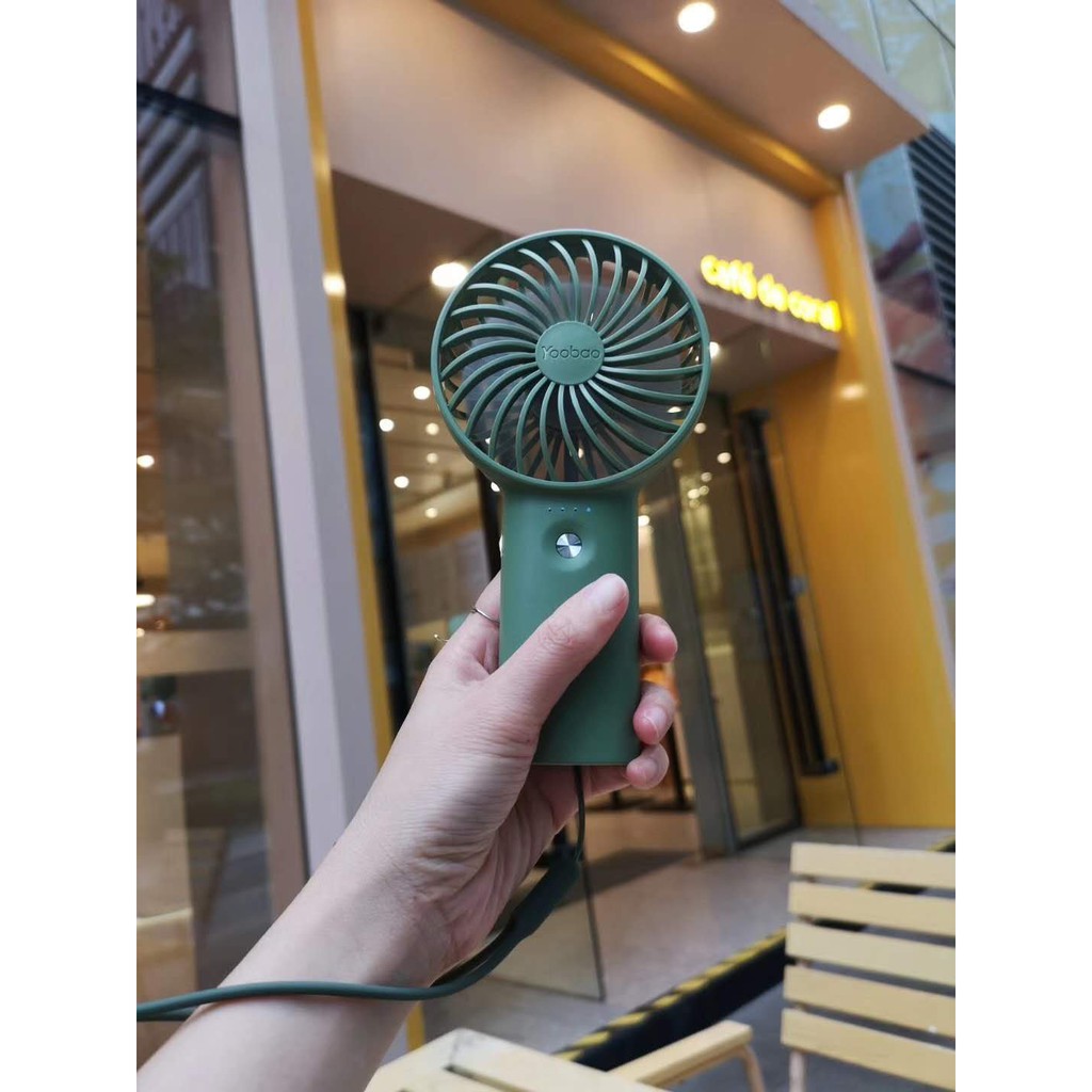 Quạt cầm tay Yoobao F3 6000mah tích điện cầm tay pin cực khỏe chạy liên tục 30h