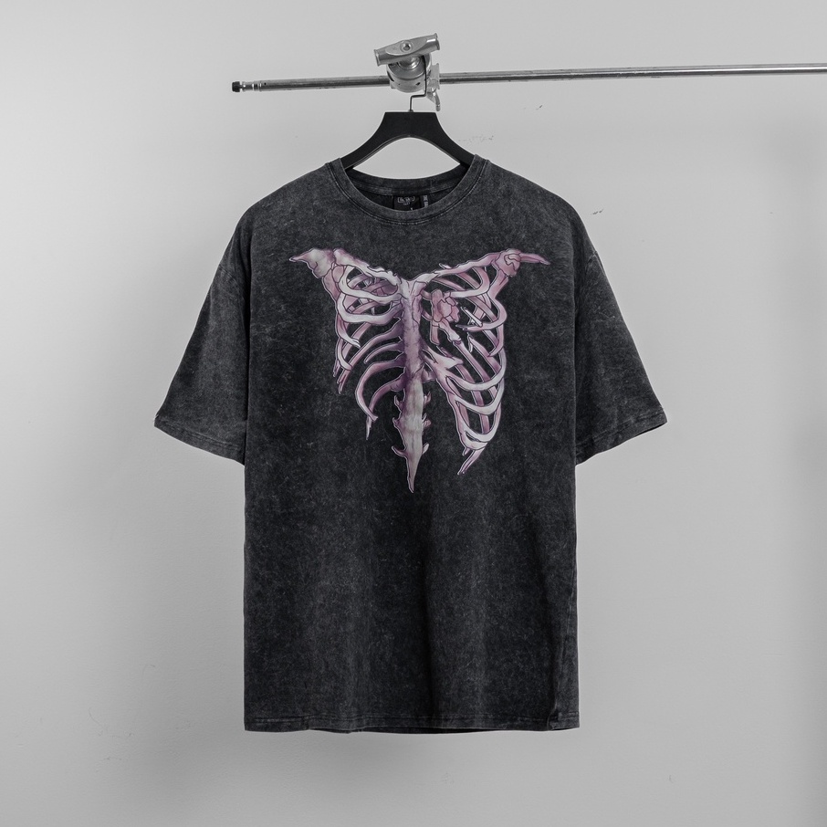 Luckáo thun tay lỡ the bad god bones tee