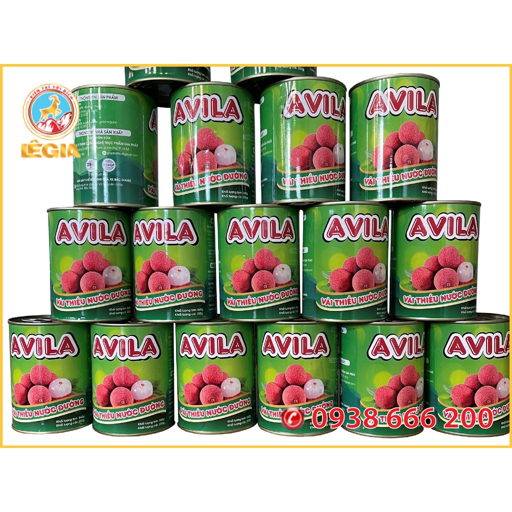 VẢI THIỀU NƯỚC ĐƯỜNG ĐÓNG LON AVILA 560G