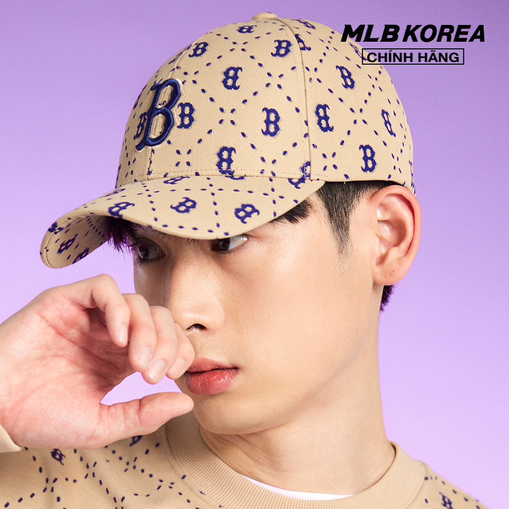 [Deal độc quyền + Voucher đến 244K + Freeship + 20h 03.04 - 07.04] MLB - Nón bóng chày unisex Dia Monogram Structured 3ACPM023N-43SAL