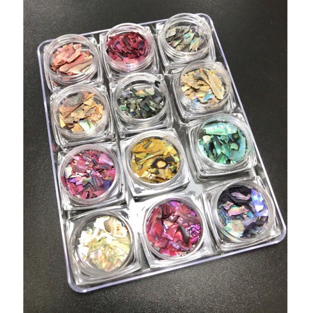 Xà Cừ Nail Vân Đá Mỏng Vân Đá 12 Màu