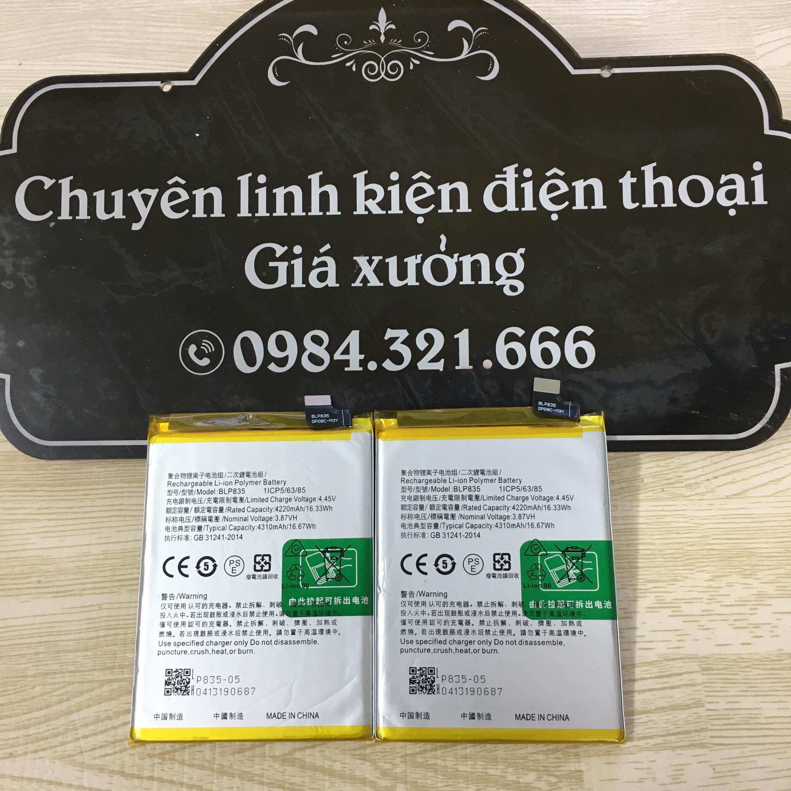Pin oppo a94 5g, reno 5f, reno 5 lite, f19 pro blp835 - new