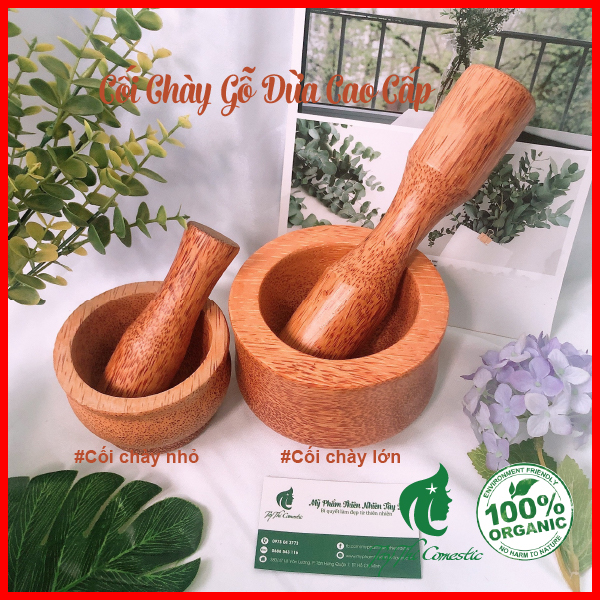 Cối Chày Gỗ Dừa Cao Cấp