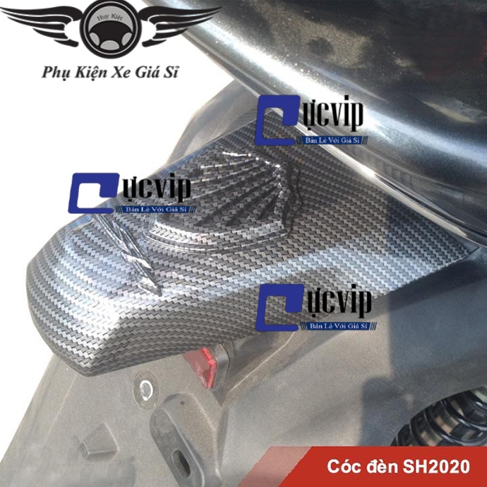 Ốp Chụp Cóc Đèn Xe SH 2020 Carbon Đẳng Cấp MS2602