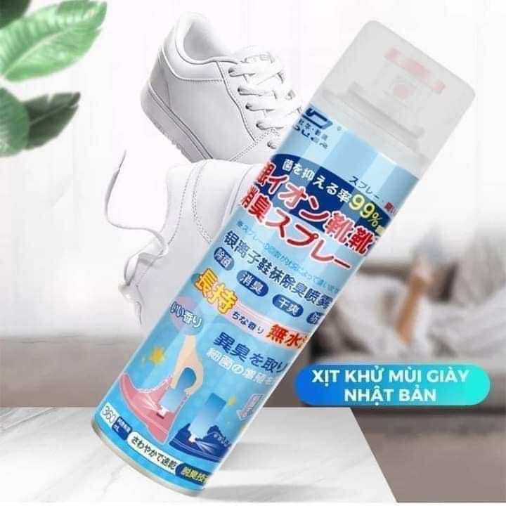 Bình xịt lưu hương, chống thối chân hôi giày, kháng khuẩn, công nghệ NANO BẠC -XỊT THỐI CHÂN NANO BẠC NHẬT BẢN