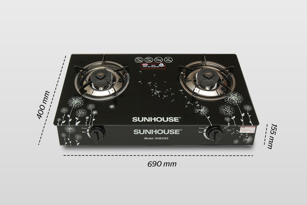 Bếp gas dương kính Sunhouse SHB3365 [Giá tận kho]