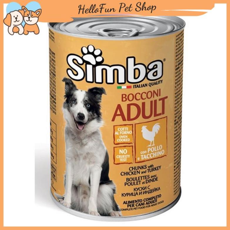 [HOT] Pate Simba cho chó vị gà tây (Lon 415g)