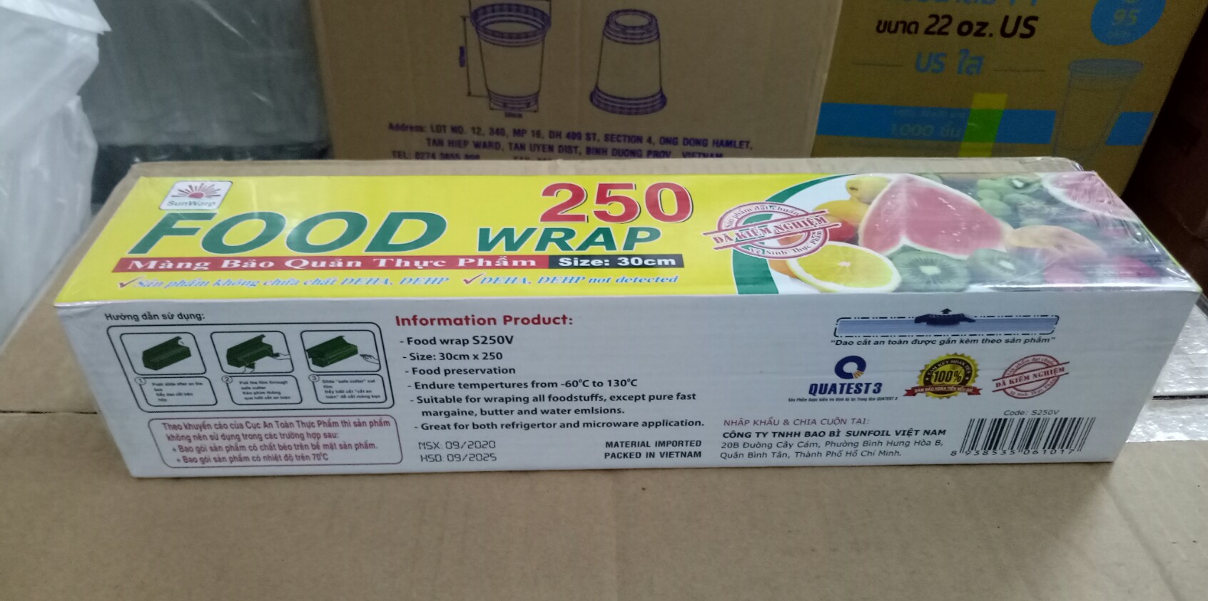 Màng bọc thực phẩm khổ 30cm (đủ loại 250, 450)
