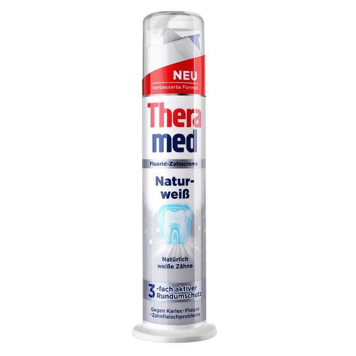 Kem đánh răng Theramed  naturweiß dạng ống 100ml - Đức