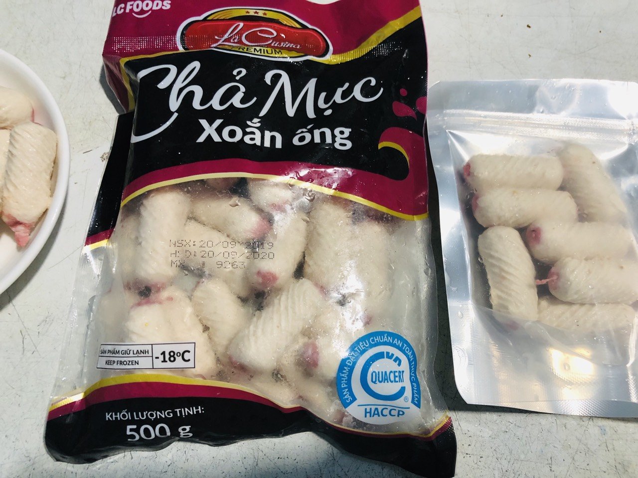 500g chả mực xoắn Lacusina