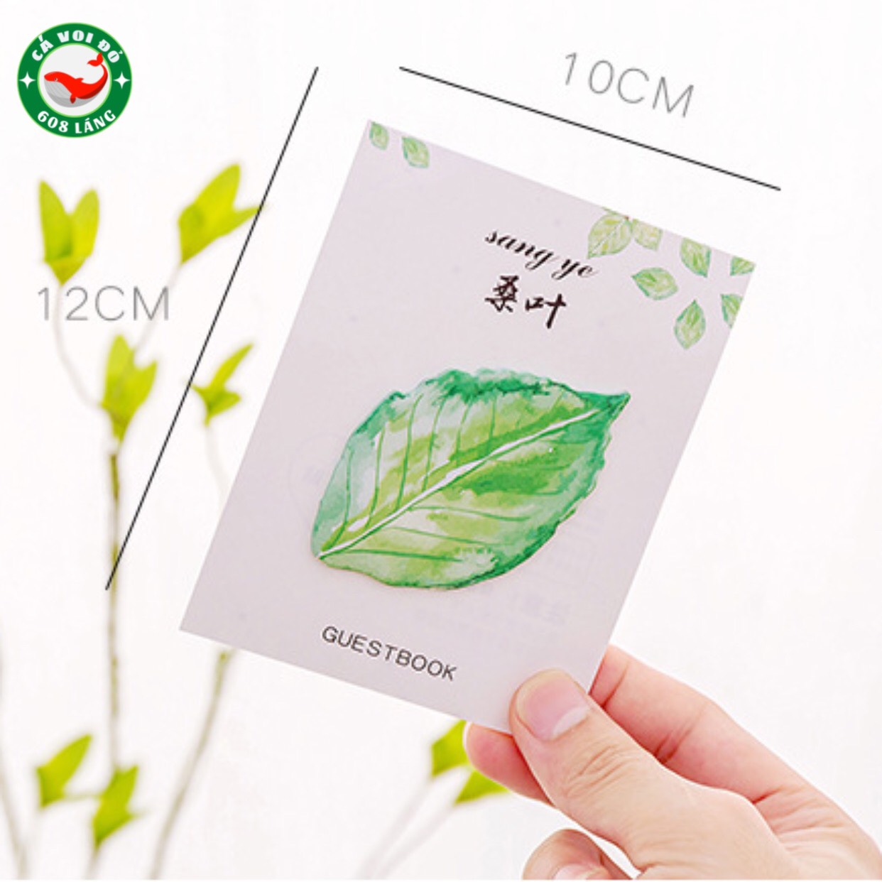 GIẤY NOTE HÌNH CHIẾC LÁ NHIỀU MÀU SẮC XINH XẮN