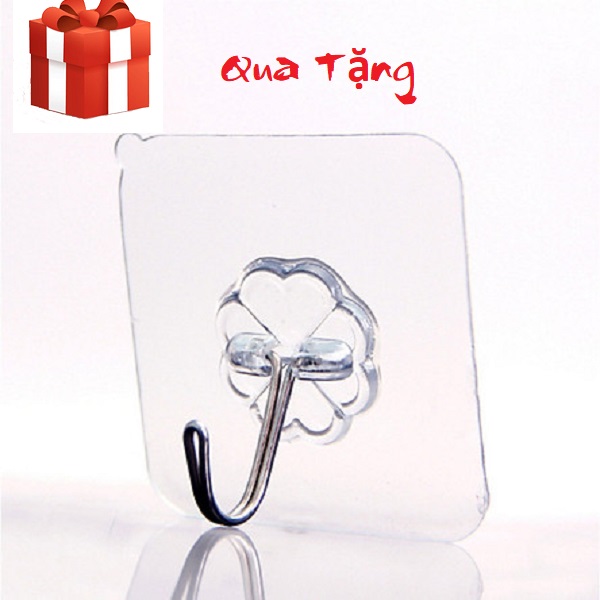 Quà tặng 0 đồng - móc dán tường chịu lực trong suốt siêu dính thần thánh