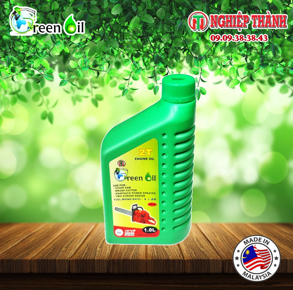 Dầu Nhớt 2 thì Green Oil 1:25 (Made in Malaysia)