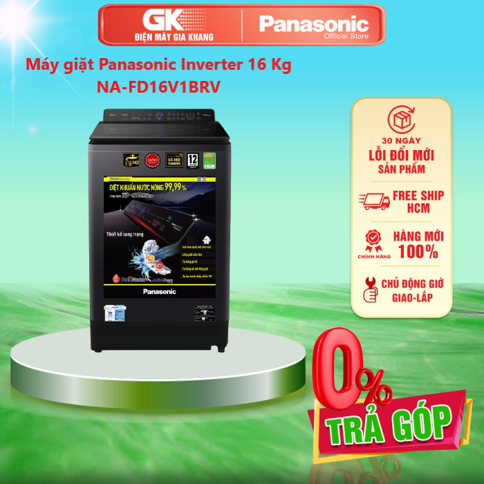 Máy giặt Panasonic Inverter 16 Kg NA-FD16V1BRV Mới 2021 - GIAO TOÀN QUỐC - FREESHIP HCM