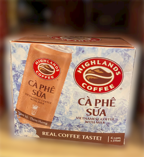 Lốc 6 lon cà phê sữa uống liền lon 235ml