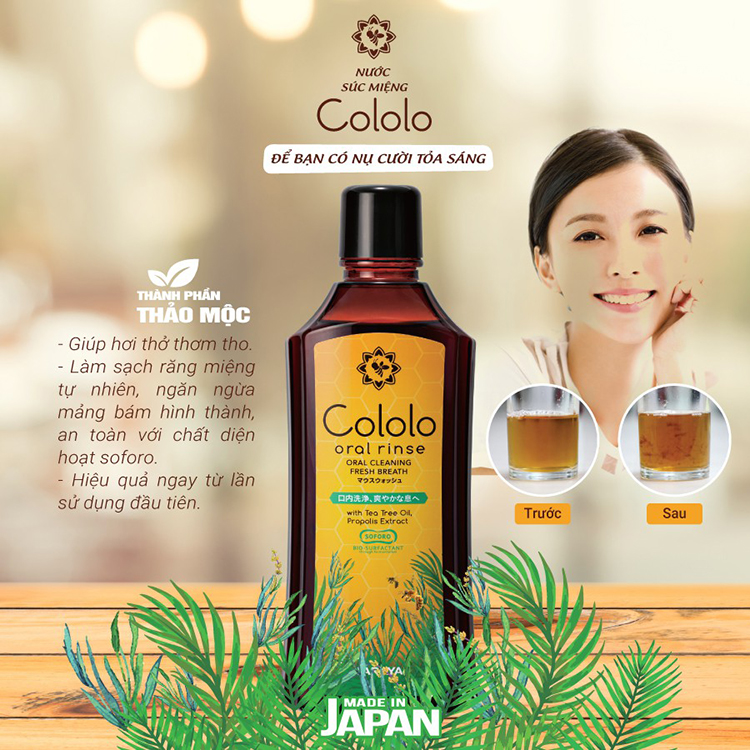 [HCM]Nước Súc Miệng Cololo Oral Rinse 600ml