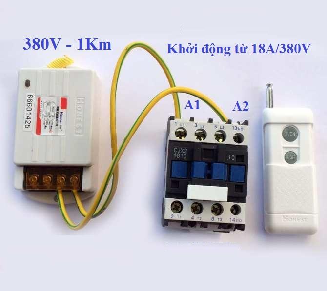 Khởi động từ CJX2-2510 25A/220V (Đen)