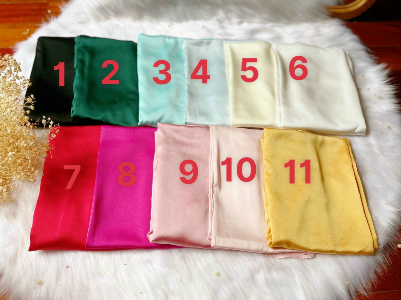 Quần Lụa Satin 12 Màu Mặc Áo Dài
