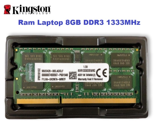 Ram Laptop DDR3 8GB Kingston 1333MHz PC3-1.5V Dùng Cho MacBook Máy Tính Xách Tay Bảo Hành 01 Tháng 1 Đổi 1