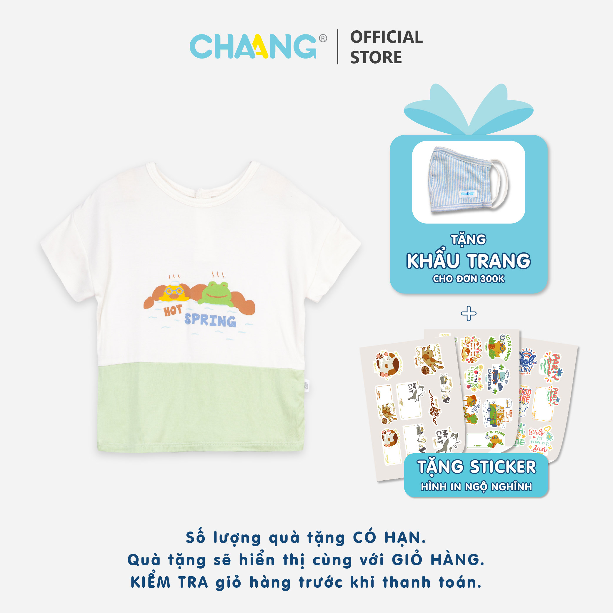 [CHAANG] Áo cộc tay bé trai Spring