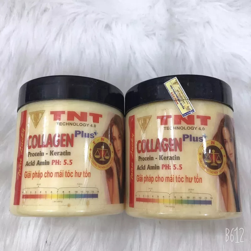 Hấp collagen men sống phục hồi tóc hư tổn tnt 500ml mẫu mới