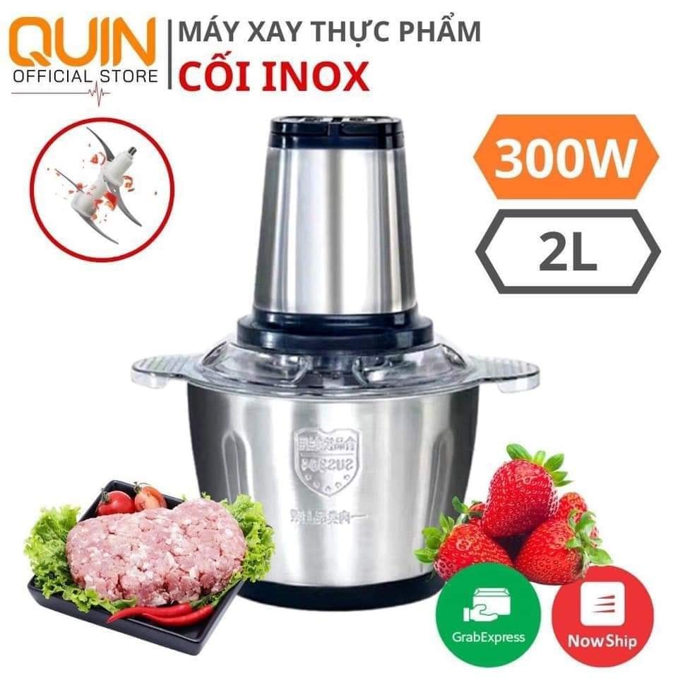 máy xay thịt cối inoX 2 LÍT