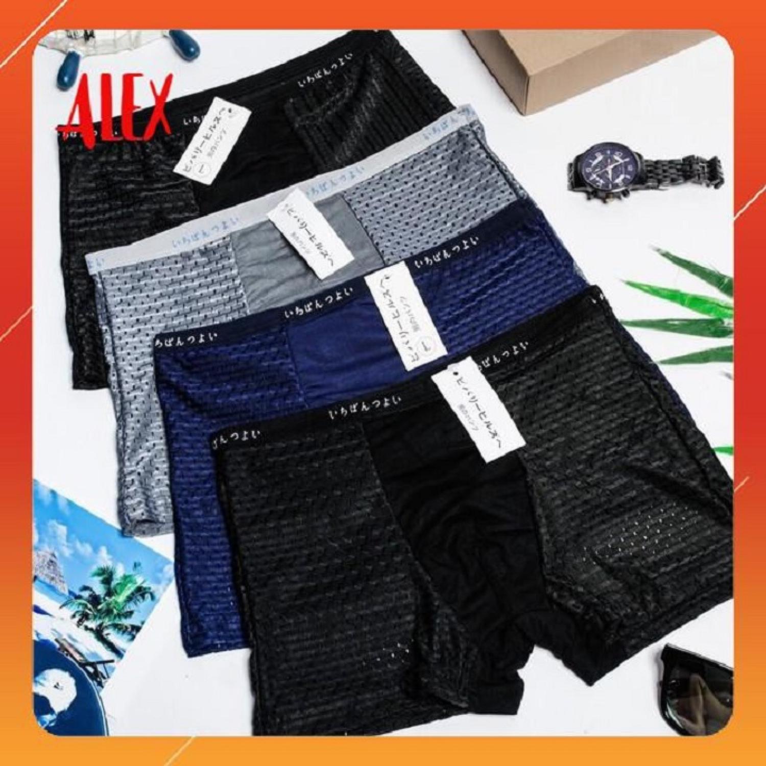 COMBO 4 Quần lót nam quần sịp nam thông hơi đùi cao cấp .B.