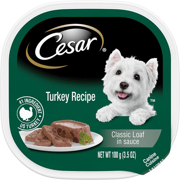 [USA] CESAR Wet Dog Food - Pate Dành Cho Chó - Turkey Recipe [Loaf] 100gr