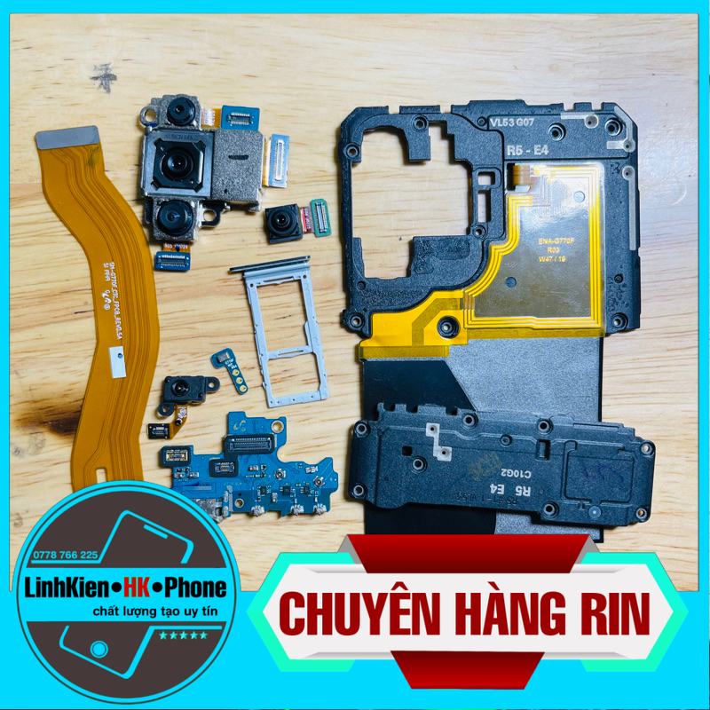 Linh Kiện Samsung S10 Lite / Camera trước sau,main sạc,cáp nối main,loa ngoài,khay sim,nẹp đậy main,NFC,vân tay,mic sau