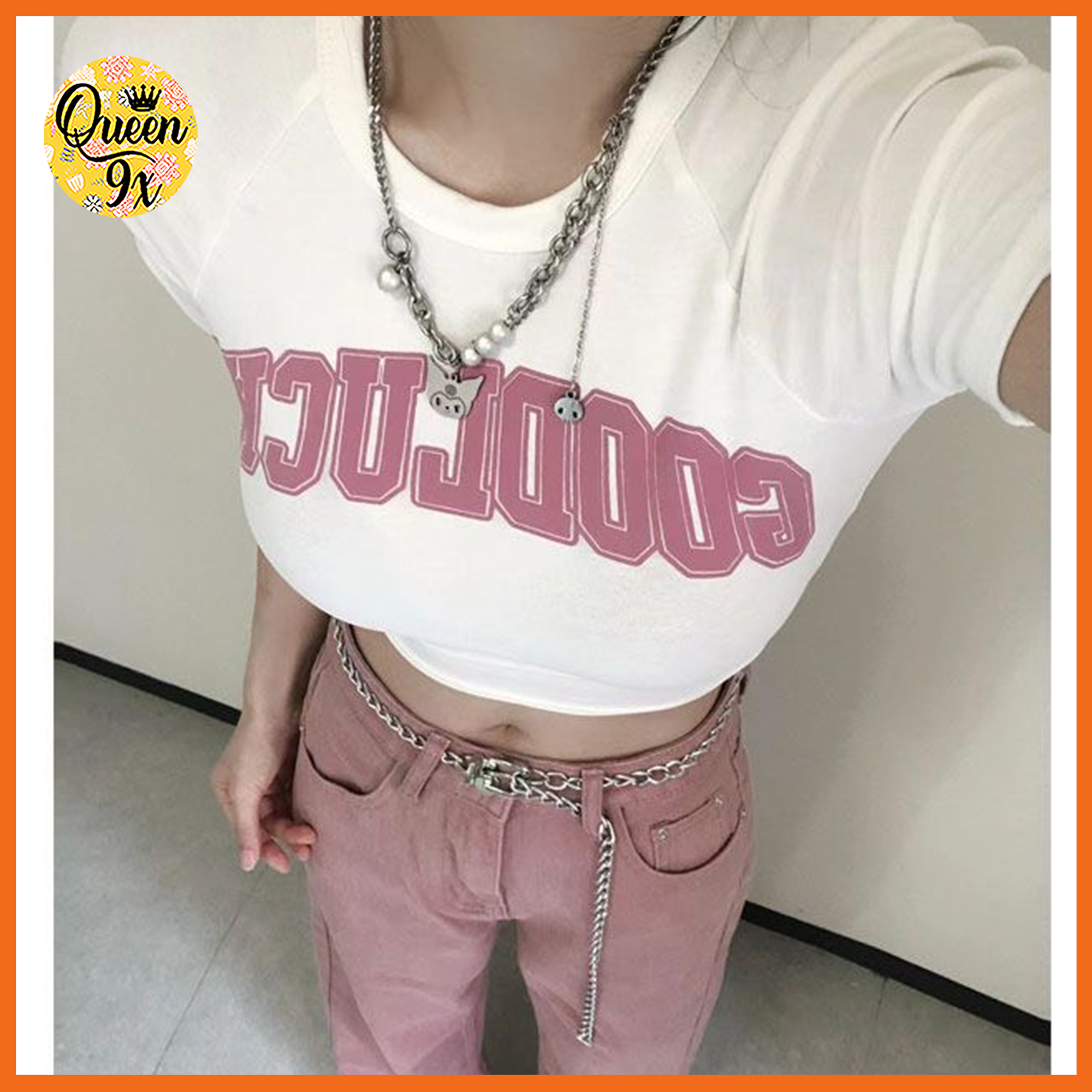Áo Croptop Goodluck Dễ Thương