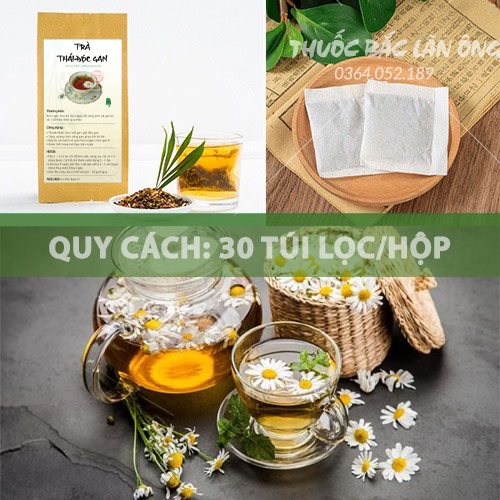 Trà thải độc gan túi lọc, hỗ trợ hạ men gan, mát gan, thải độc, tăng cường chức năng gan