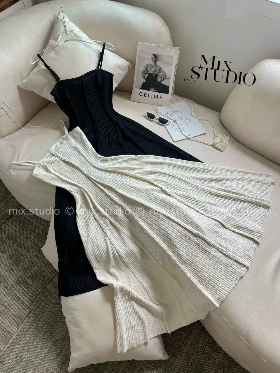 Đầm Xoè Dáng Dài Hai Dây Basic Siêu Hot 2023 CC138