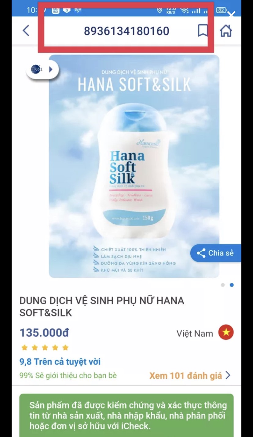Dung Dịch Vệ Sinh Phụ Nữ Hana Soft&Silk Hanayuki- Gel phụ khoa