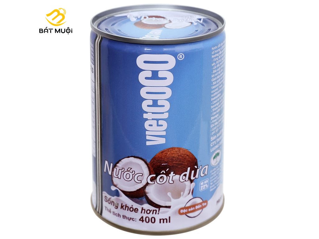 Nước cốt dừa Vietcoco lon 400ml - Tạp hóa Bát Muội