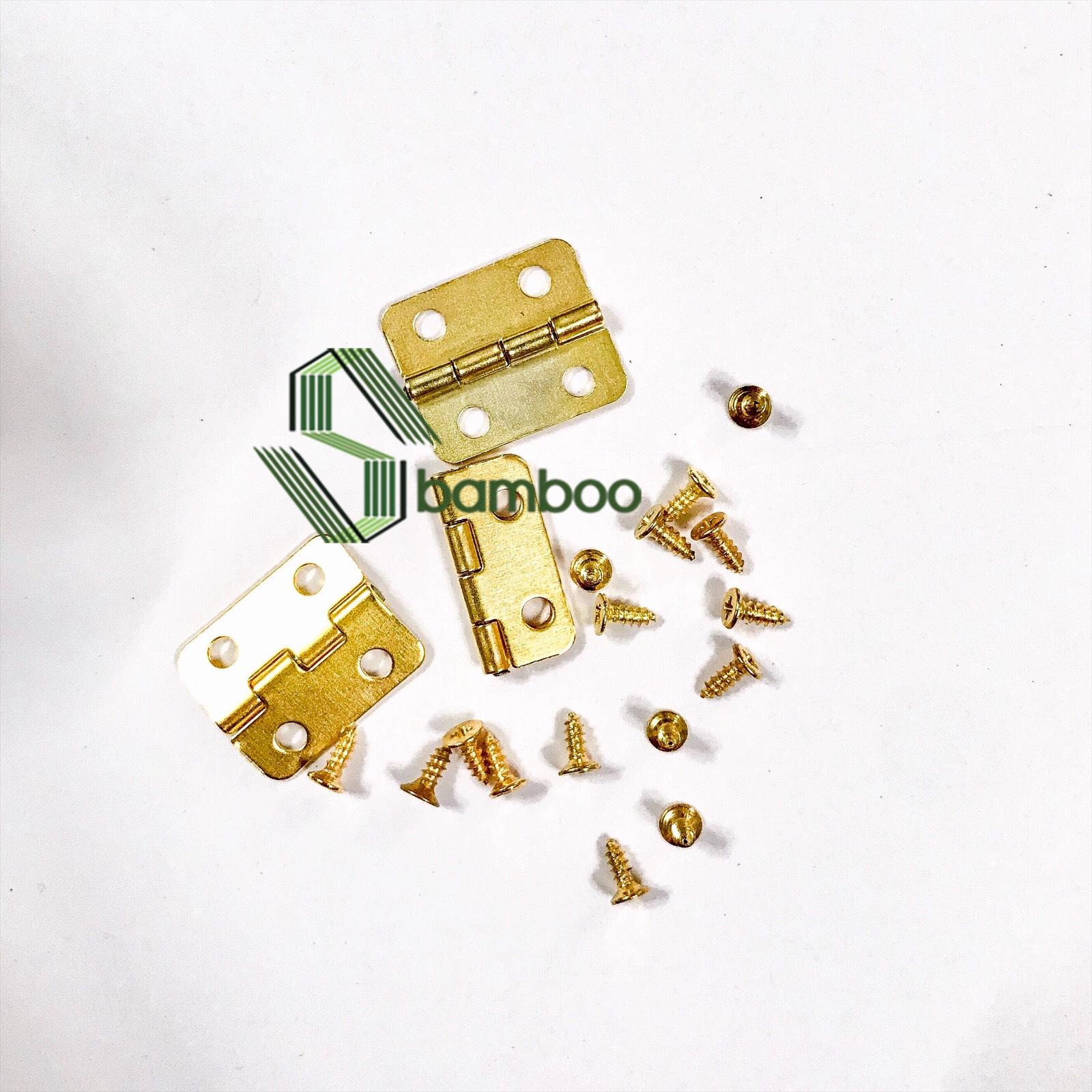 [HCM]BẢN LỀ MINI (50 cái) KÈM ỐC - BẢN LỀ LÀM HANDMADE- Sbamboo