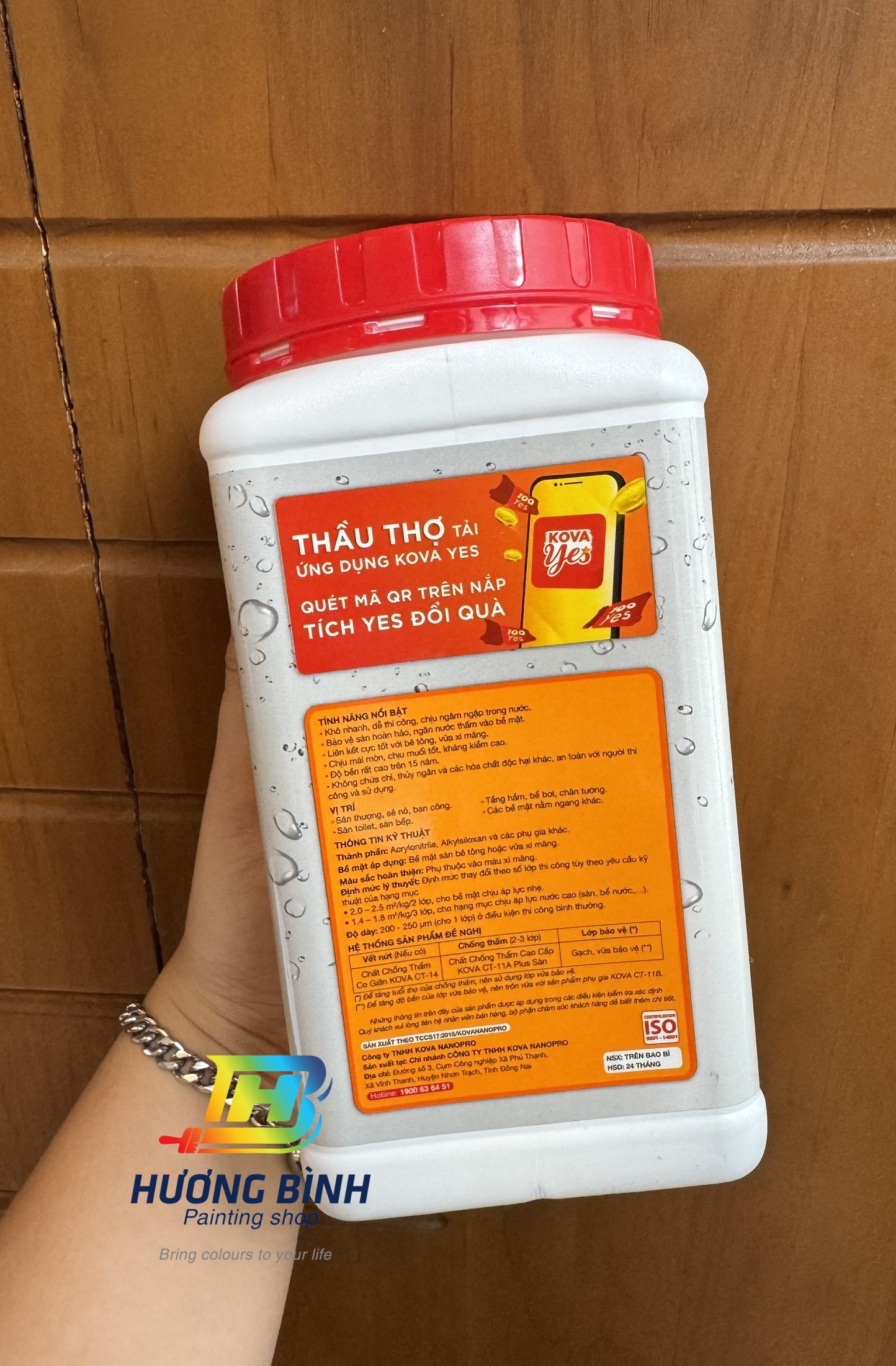 [Lon 1kg] Chống thấm SÀN Kova CT-11A