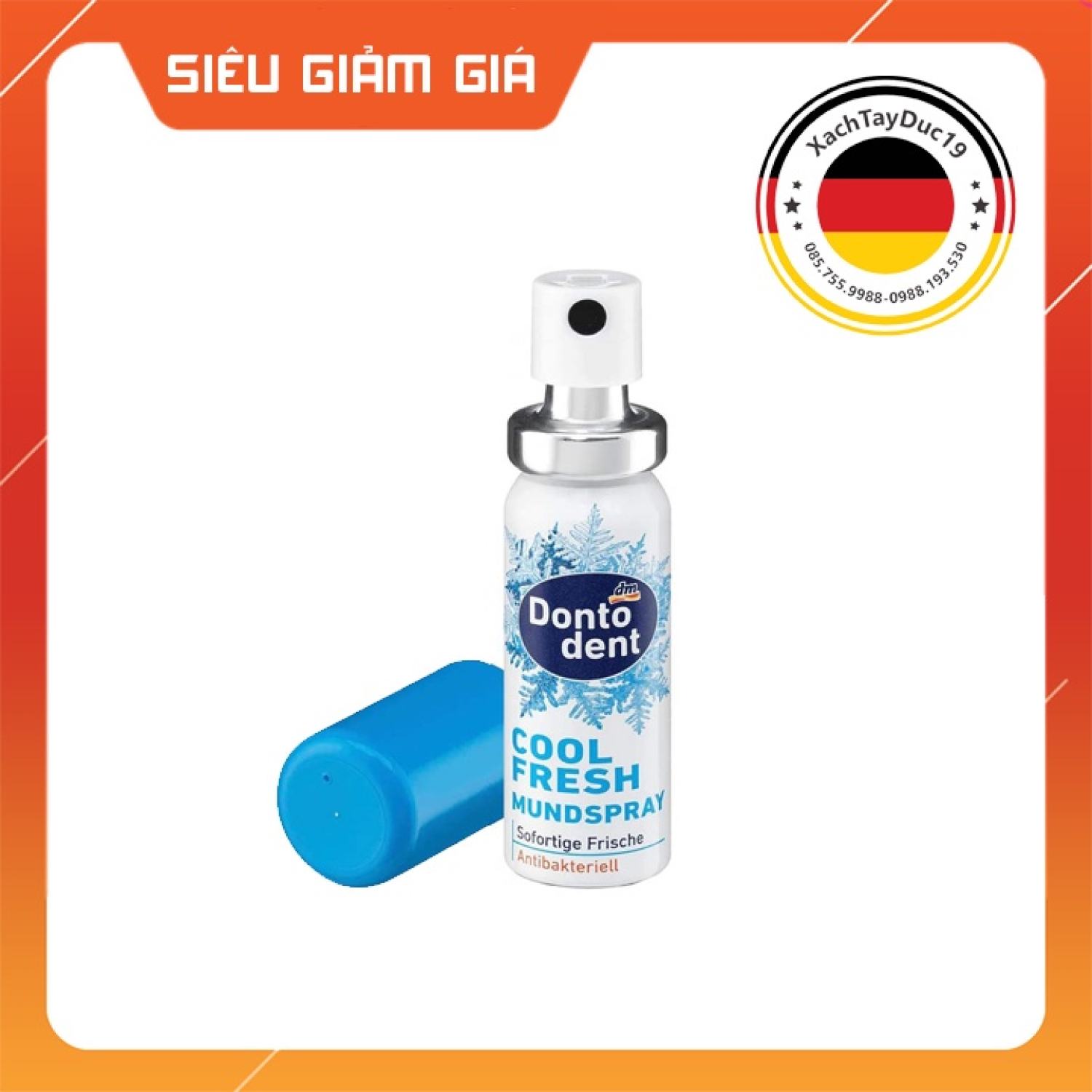Xịt Thơm Miệng, Kháng Khuẩn Dontodent Cool Fresh 15ml của Đức