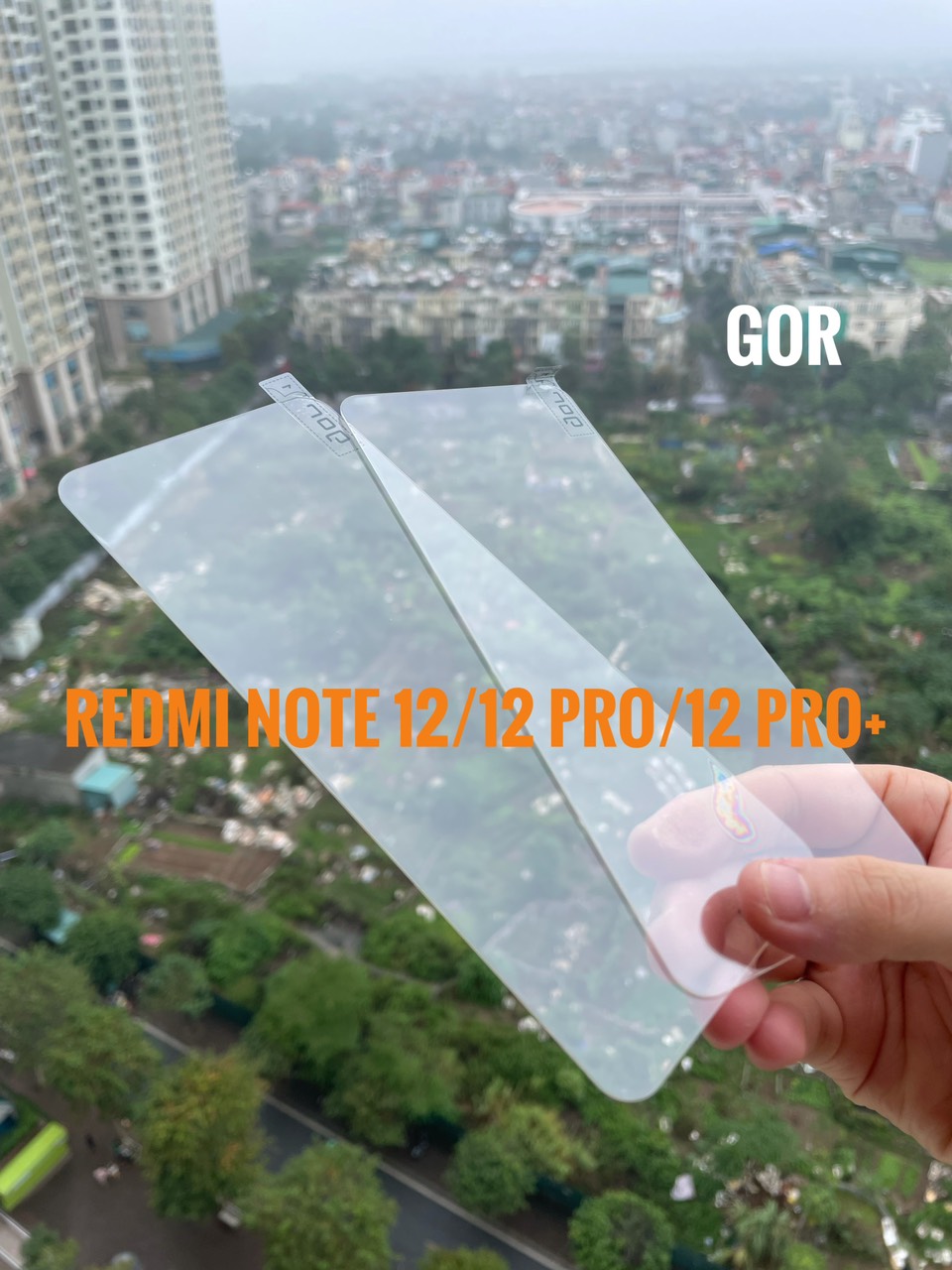 Bộ 2 kính cường lực cho xiaomi redmi note 12, note 12 turbo, note 12 pro, note 12 pro+ 5g chính hãng gor trong suốt