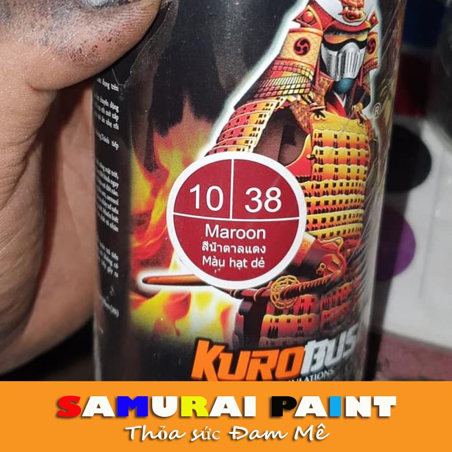 Sơn samurai màu hạt dẻ - Chai sơn màu hạt dẻ 38 sơn xịt samurai