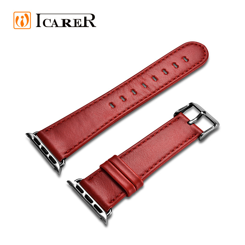 Dây da thật cao cấp Icarer cho Apple Watch