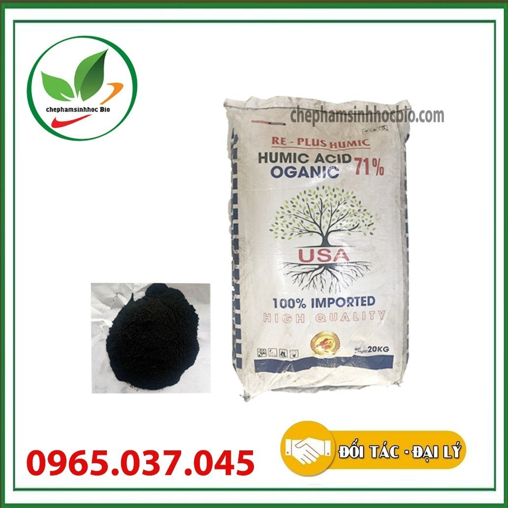 Phân bón Kali Humate dạng bột. Bao 20kg