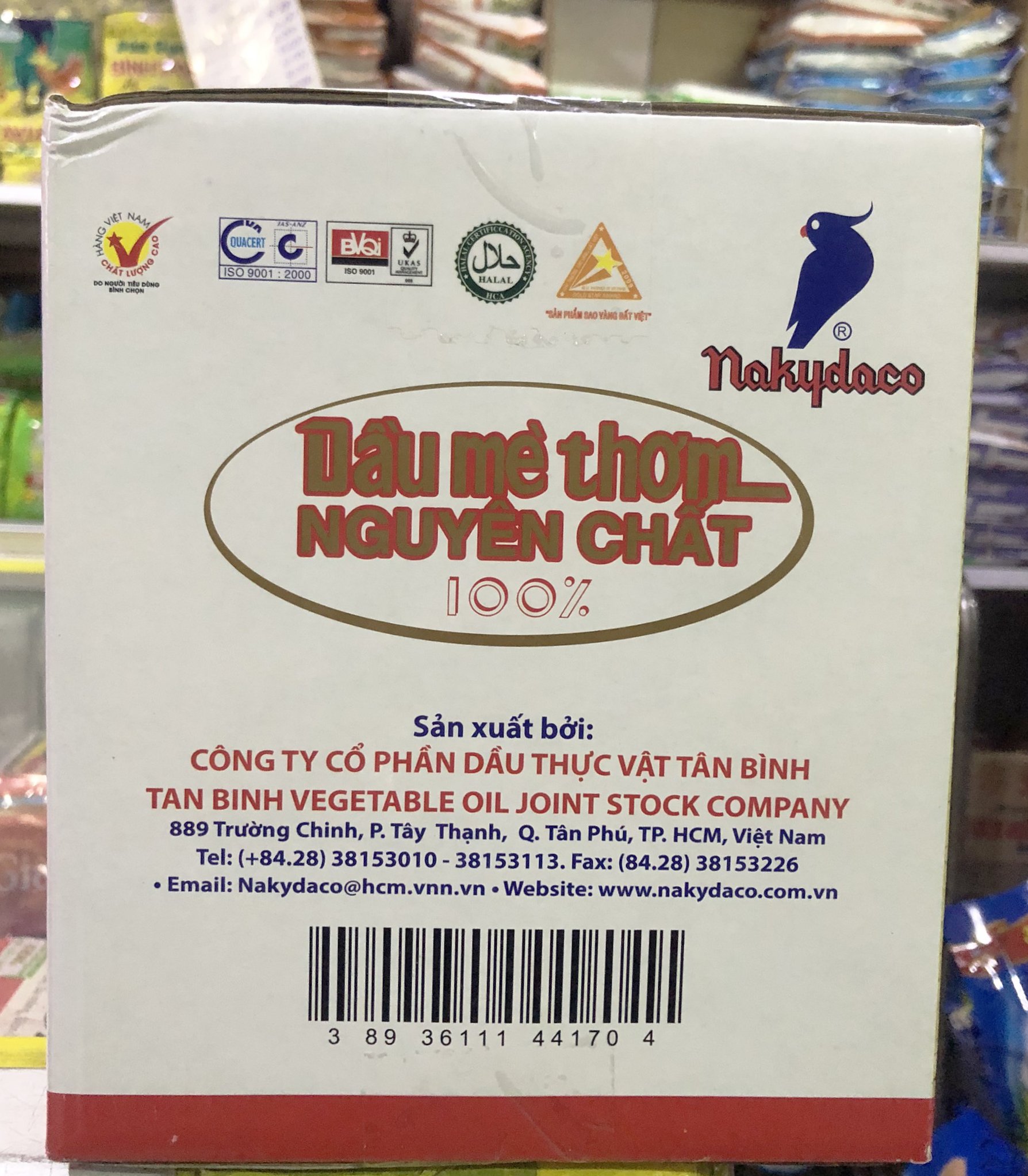 Dầu Mè Con Két Nakydaco 250ml