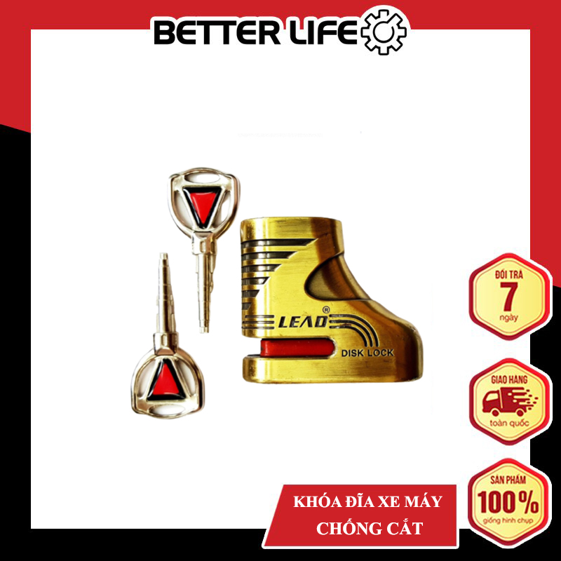 Ổ khoá đĩa xe máy chống cắt cao cấp - BetterLife
