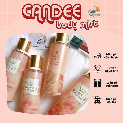 Body mist xịt thơm Victoria Secret 250ml 𝐇𝐨𝐫𝐢𝐳𝐨𝐧 𝐈𝐧 𝐁𝐥𝐨𝐨𝐦