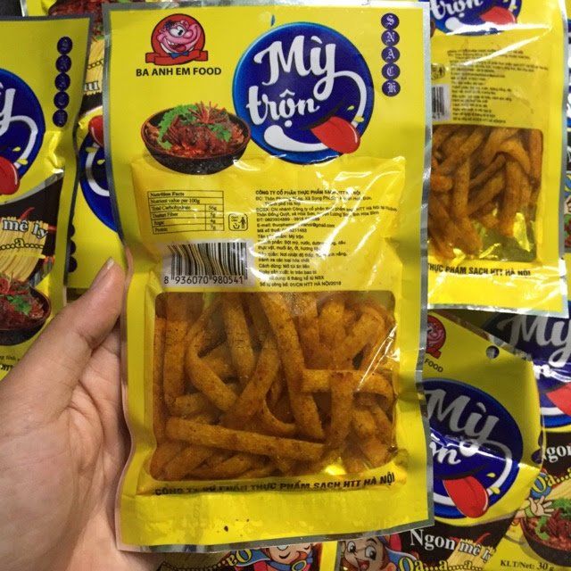 10 gói snack mì trộn