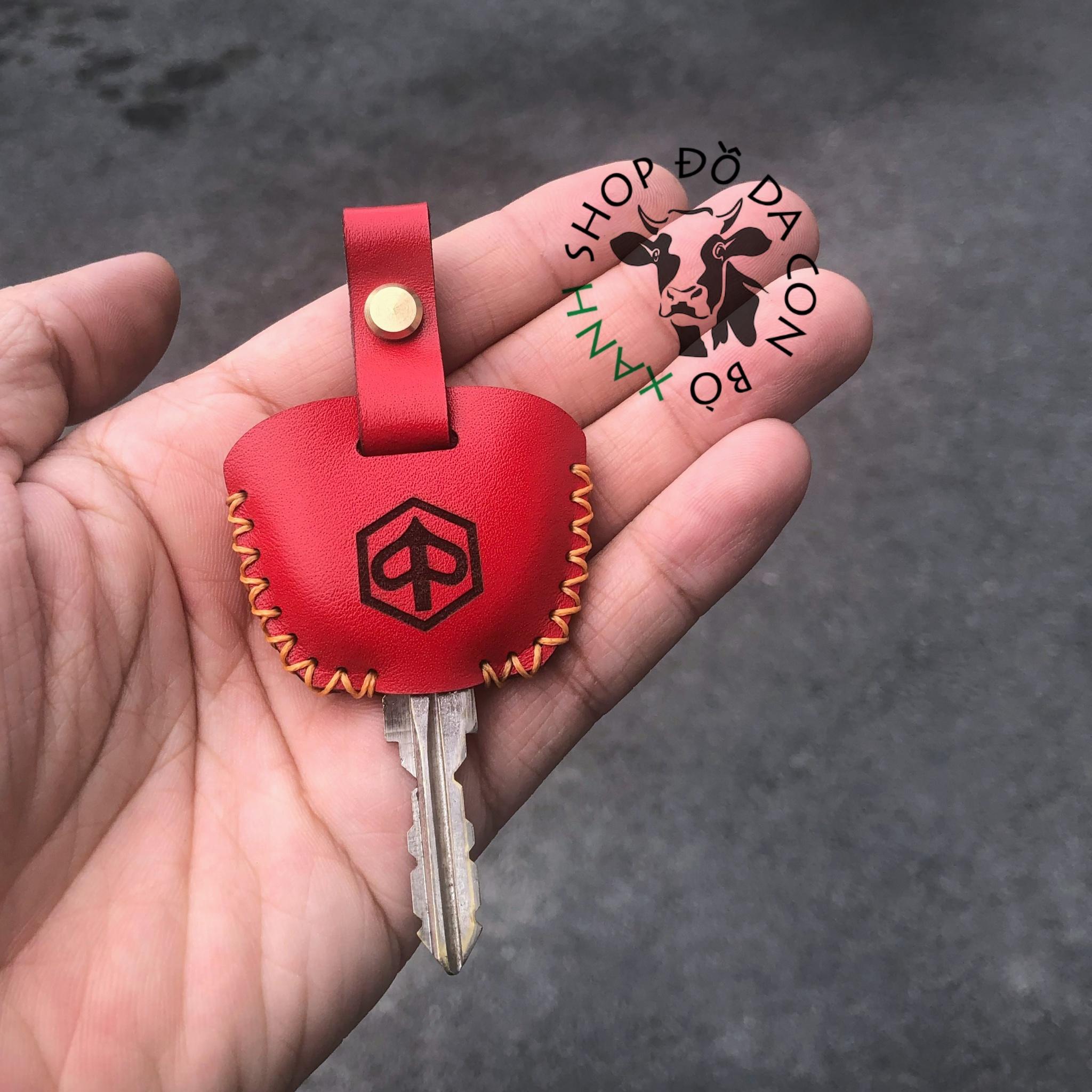 Bao da chìa khoá Piaggio Liberty, Zip, Medley handmade da thật