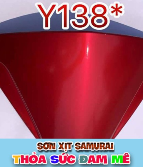 SƠN SAMURAI KUROBUSHI YAMAHA MÀU ĐỎ RỰC/CANDY (Y138*)