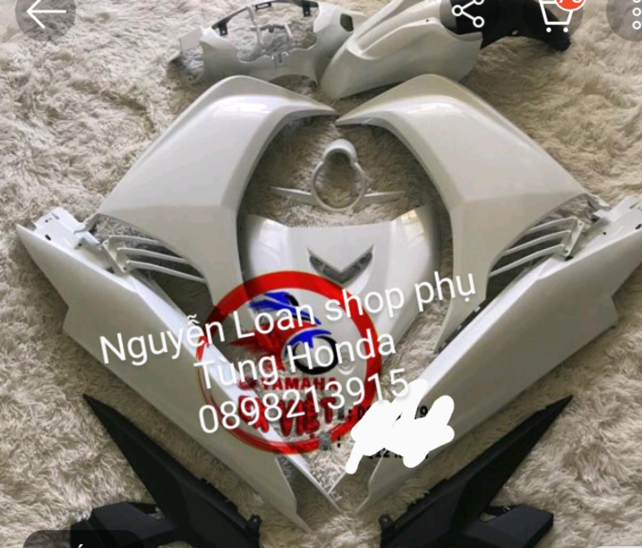 Dàn màu exciter 2011 2014 màu trắng  mới chính hãng full bóng 10 món đủ